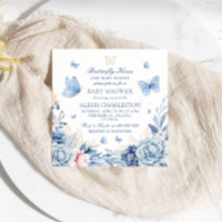 Baisers à papillon et voeux pour bébé Baby shower