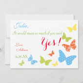 Invitation Baisers À Papillon Serez-Vous Jeune Servante D'Acc (Dos)