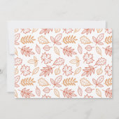 Invitation Baisers citrouilles et souhaits de récolte Faire-p (Dos)