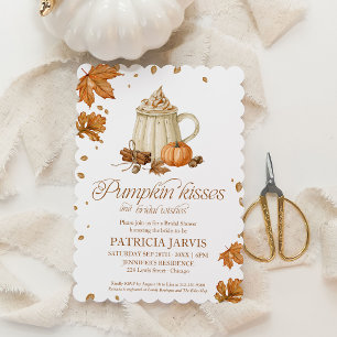 Invitation Baisers de citrouille et vœux de mariage Fête de m
