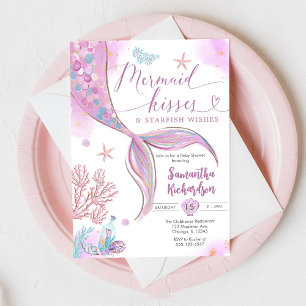 Invitation Baisers de Sirène Sous l'Océan Anniversaire