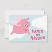 Invitation Baisers et porcs Valentines de classe (Devant)