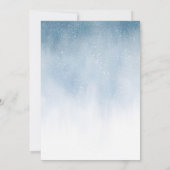 Invitation Baisers gelés et voeux d'hiver Mariage forestier (Dos)