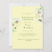 Invitation Baisson blanc Wedding shower jaune et blanc (Devant)