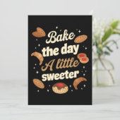 Invitation Bake the day a little sweeter (Debout devant)