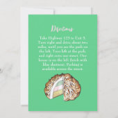 Invitation Baked Bombe Alaska Retro Diner Partie Dessert Nour (Dos)