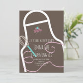 Invitation Baking Anniversaire des gâteaux de fête Apron (Debout devant)