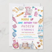 Invitation Baking Anniversaire Fille Cuisine (Devant)