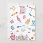 Invitation Baking Anniversaire Fille Cuisine (Dos)