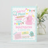 Invitation Baking Anniversaire Fille Cuisine Anniversaire Fêt (Debout devant)