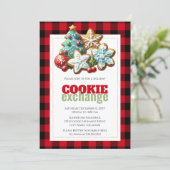 Invitation Baking Christmas Holiday Cookie Exchange (Debout devant)