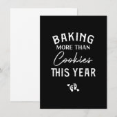 Invitation Baking More Than Cookies Christmas Xmas Pregnancy (Devant / Derrière)