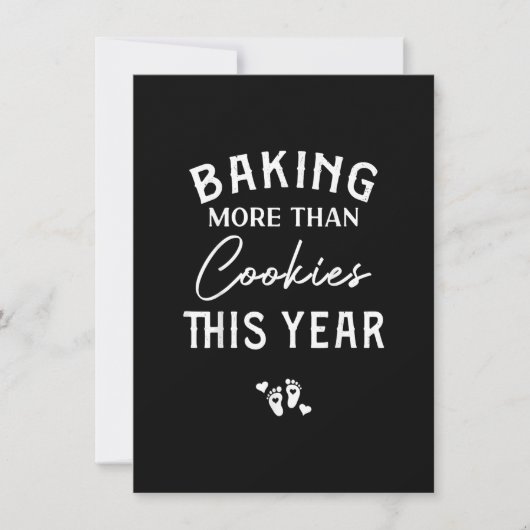 Invitation Baking More Than Cookies Christmas Xmas Pregnancy (Devant)