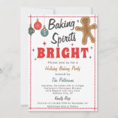 Invitation Baking Spirits Bright Christmas Cookie Décoration (Devant)