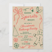 Invitation Baking Spirits Bright | Holiday Cookie Swap Party (Devant)