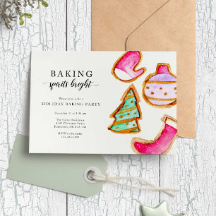Invitation Baking Spiritueux Bright Baking Party Simple