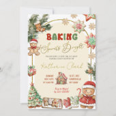 Invitation Baking Spiritueux Bright Gingerpain Fête (Devant)