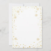 Invitation Baking Spiritueux Bright Gold Christmas Baking Par (Dos)