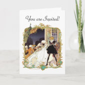 Invitation Bal Costume Art Design Vintage (Devant)