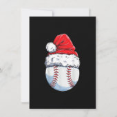 Invitation Bal de baseball de Noël Noël Noël Noël Noël Noël N (Devant)