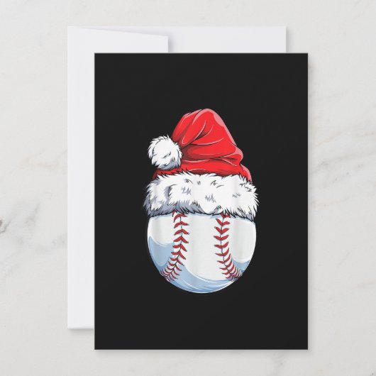 Invitation Bal de baseball de Noël Noël Noël Noël Noël Noël N (Devant)