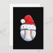Invitation Bal de baseball de Noël Noël Noël Noël Noël Noël N (Devant / Derrière)