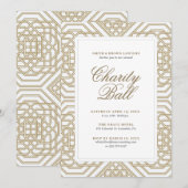 Invitation Bal de charité (Devant / Derrière)