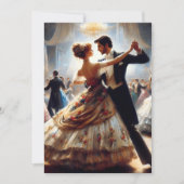 Invitation Bal de Débutante Cotillon Danse de Salon (Devant)