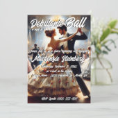 Invitation Bal de Débutante Cotillon Danse de Salon (Debout devant)