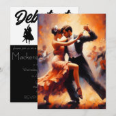 Invitation Bal de Débutante Cotillon Danse de Salon (Devant / Derrière)