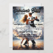 Invitation Bal de Débutante Cotillon Danse de Salon (Devant)