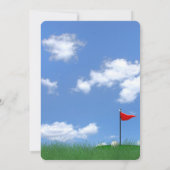 Invitation Bal de golf de fête d'anniversaire en herbe (Dos)