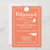 Invitation Bal de golf de retraite Drapeau moderne (Devant)