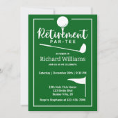 Invitation Bal de golf de retraite Drapeau moderne (Devant)
