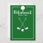 Invitation Bal de golf de retraite Drapeau moderne (Dos)