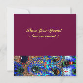 Invitation BAL DE MASQUE ÉPHÉMÈRE pour les 16 ans, masque ble (Dos)