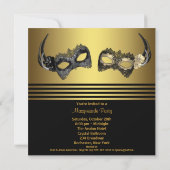 Invitation Bal de masques du Mardi Gras (Dos)
