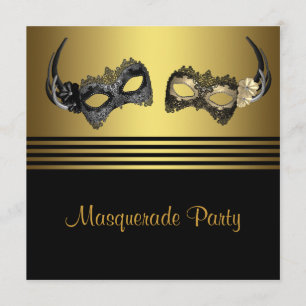 Invitation Bal de masques du Mardi Gras