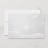 Invitation Bal de Noël blanc, Fête de Noël de compagnie légèr (Dos)