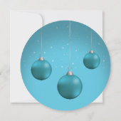 Invitation Bal de Noël bleu (Dos)