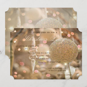 Invitation Bal de Noël élégant, Soirée de Noël d'entreprise