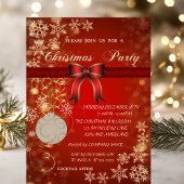 Invitation Bal de Noël, fête de Noël d'entreprise