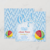 Invitation Bal de plage de la Piscine GC (Devant / Derrière)