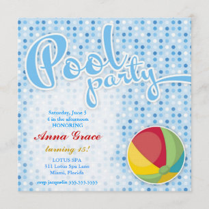 Invitation Bal de plage de la Piscine GC