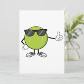 Invitation Bal de tennis ensoleillé (Debout devant)