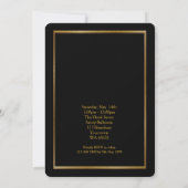 Invitation Bal d'étudiants Supérieur-Junior, grand Gatsby, (Dos)