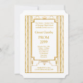 Invitation Bal d'étudiants Supérieur-Junior, grand Gatsby, (Devant)