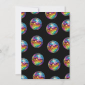 Invitation Bal Disco Colorful Nouvel An Soirée (Dos)