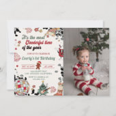 Invitation Bal Disco de Noël Onederday Photo (Devant)