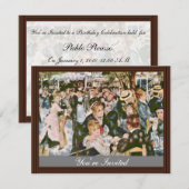 Invitation Bal Du Moulin De La Galette Par Pierre-Auguste (Devant / Derrière)